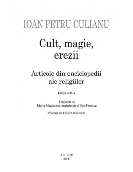 Cult, magie, erezii