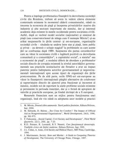 Societate civilă, democraţie şi...