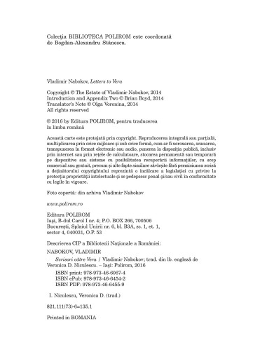 Scrisori către Vera Scrisori către Vera