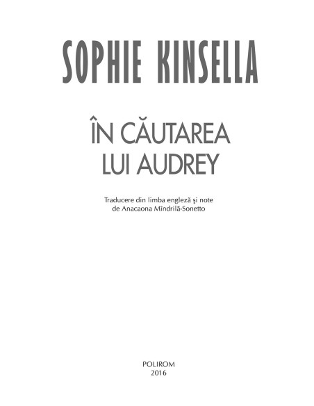 În căutarea lui Audrey