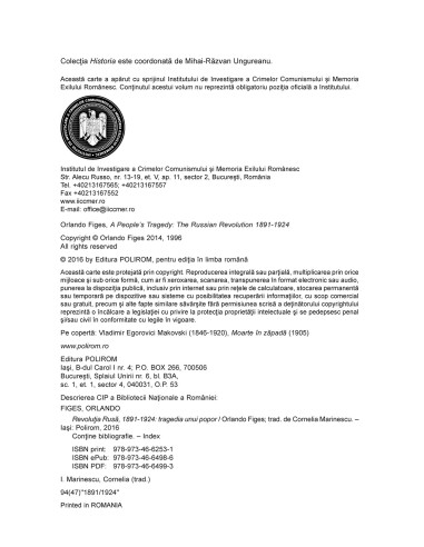 Revoluţia Rusă (1891-1924). Tragedia... Revoluţia Rusă (1891-1924). Tragedia...