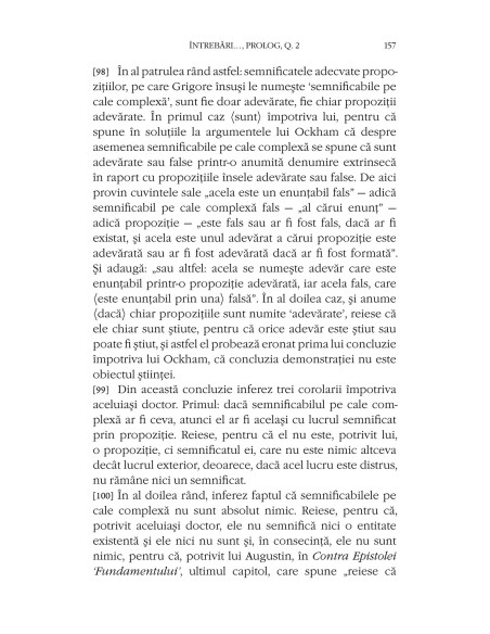 Teologia ca dispoziţie ştiinţifică. Prolog la Comentariu la Cartea Sentinţelor. Ediţie critică