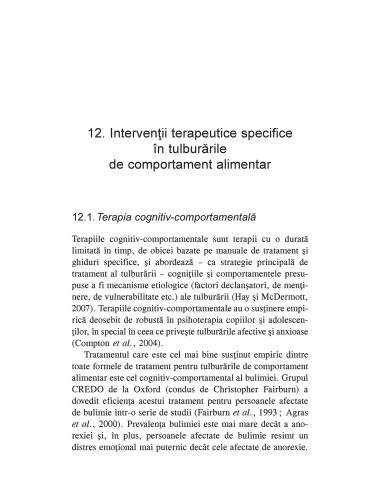Tulburările de comportament alimentar...