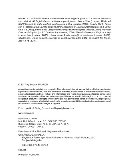 English for Teens. Age 16-19