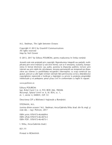 Lumina dintre oceane (ediţie limitată)