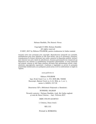 Versetele satanice (ediţia 2017)