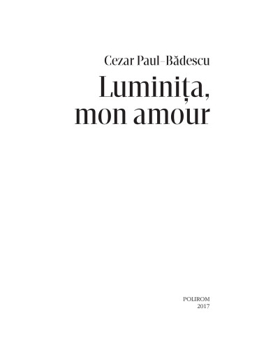 Luminiţa, mon amour (ediţie limitată) Luminiţa, mon amour (ediţie limitată)