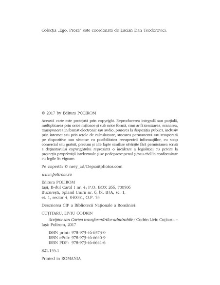 Scriptor sau Cartea transformărilor admirabile