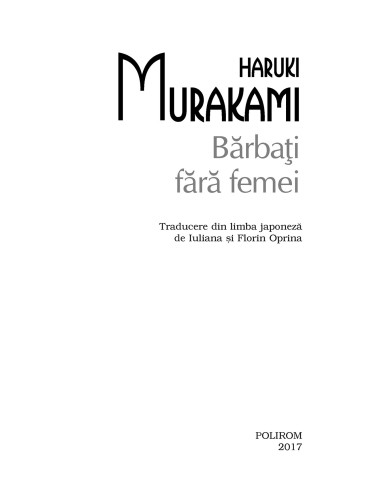 Bărbaţi fără femei Bărbaţi fără femei