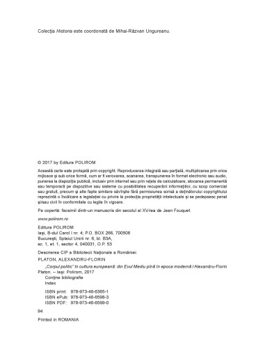 „Corpul politic” în cultura...