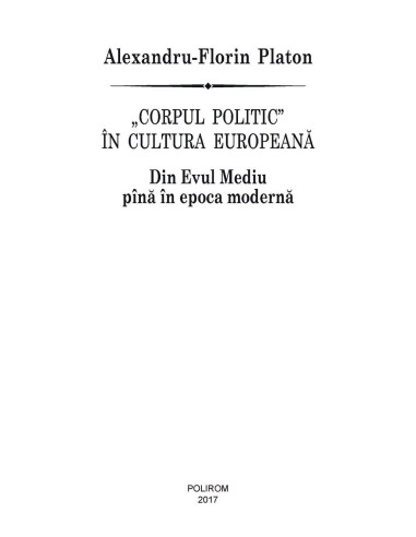 „Corpul politic” în cultura...