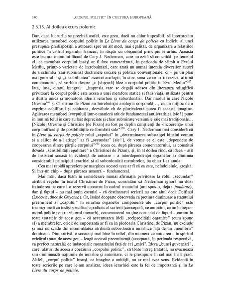 „Corpul politic” în cultura europeană. Din Evul Mediu pînă în epoca modernă