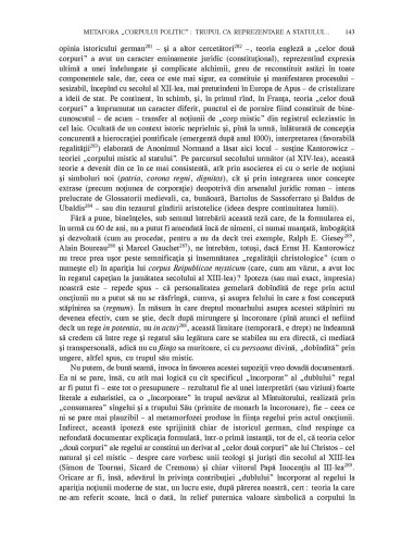 „Corpul politic” în cultura...