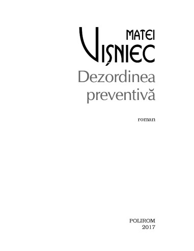 Dezordinea preventivă Dezordinea preventivă
