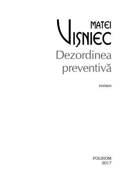 Dezordinea preventivă