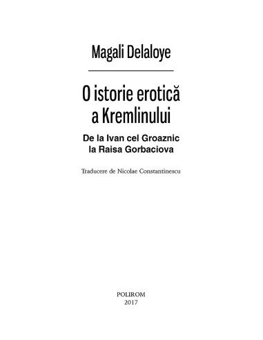 O istorie erotică a Kremlinului. De...