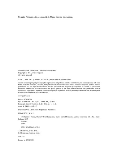 Civilizaţia. Vestul şi Restul