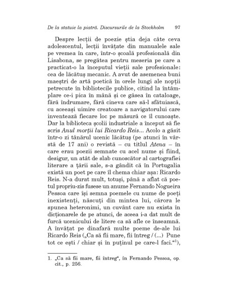 De la statuie la piatră