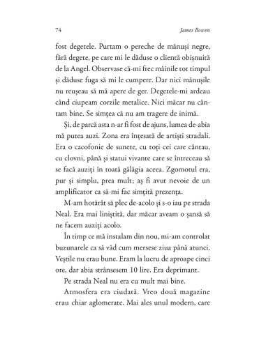 Un dar de la motanul Bob Un dar de la motanul Bob