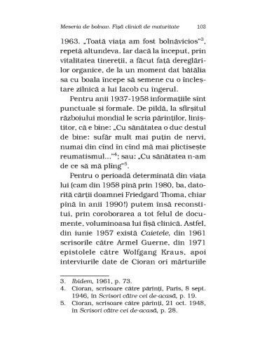 Despre bolile filosofilor. Cioran