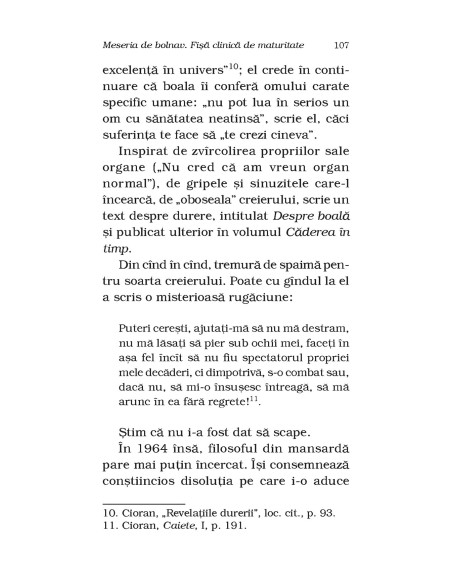 Despre bolile filosofilor. Cioran