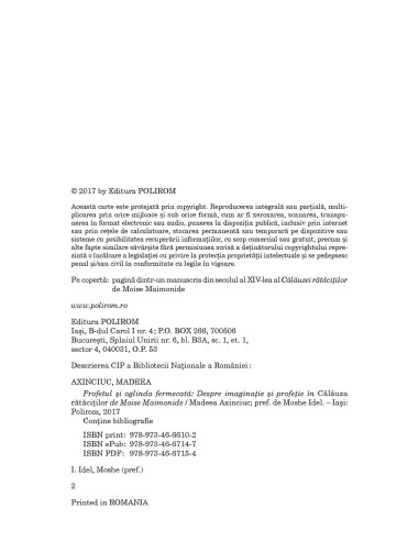 Profetul şi oglinda fermecată. Despre...