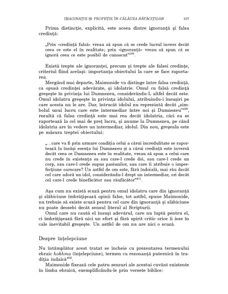 Profetul şi oglinda fermecată. Despre imaginaţie şi profeţie în Călăuza rătăciţilor de Moise Maimonide