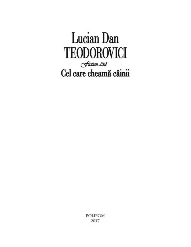 Cel care cheamă câinii Cel care cheamă câinii