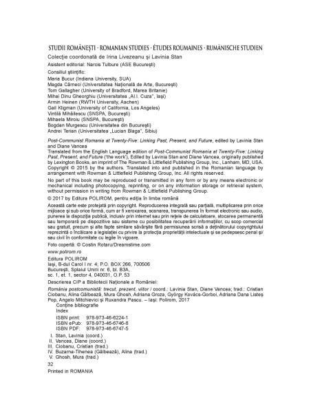 România postcomunistă. Trecut, prezent şi viitor