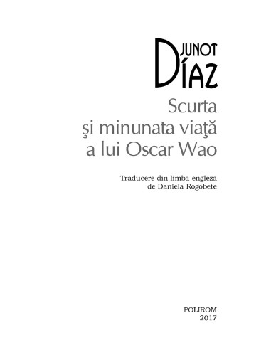 Scurta şi minunata viaţă a lui Oscar Wao