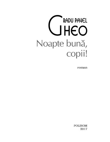 Noapte bună, copii!