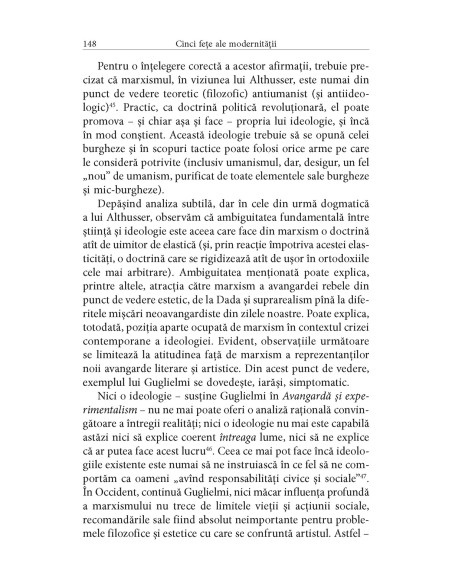 Cinci feţe ale modernităţii. Modernism, avangardă, decadenţă, kitsch, postmodernism