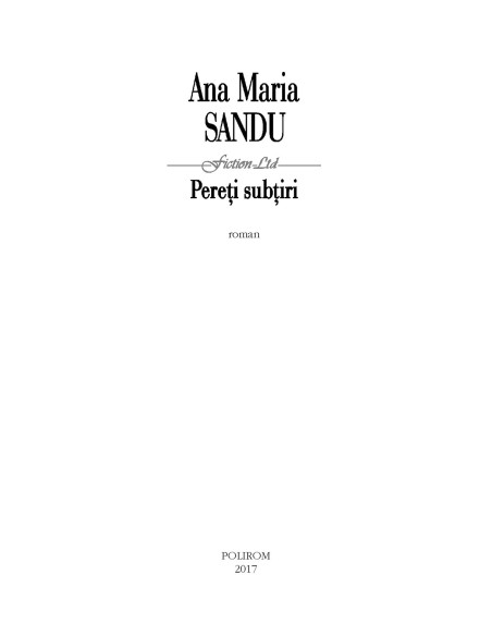 Pereţi subţiri