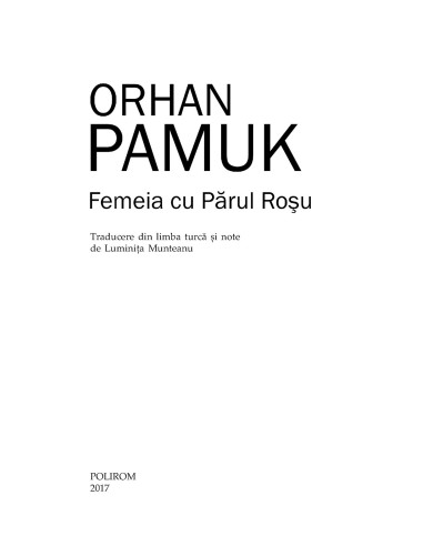 Femeia cu Părul Roşu Femeia cu Părul Roşu