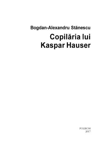 Copilăria lui Kaspar Hauser