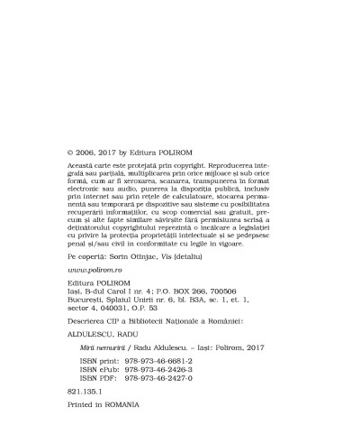 Mirii nemuririi (ediţie de buzunar)