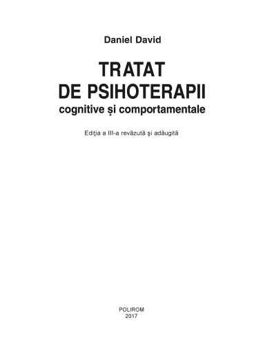 Tratat de psihoterapii cognitive şi... Tratat de psihoterapii cognitive şi...