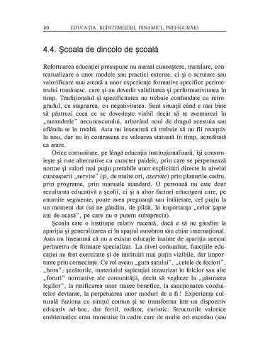 Educaţia. Reîntemeieri, dinamici,...