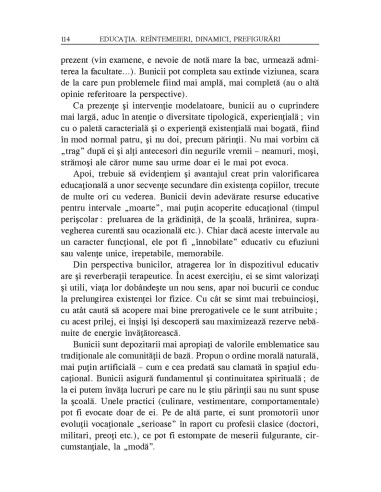 Educaţia. Reîntemeieri, dinamici,...