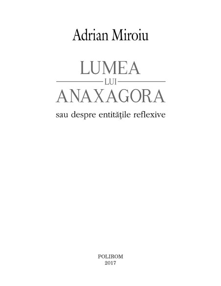 Lumea lui Anaxagora
