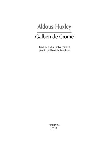 Galben de Crome Galben de Crome
