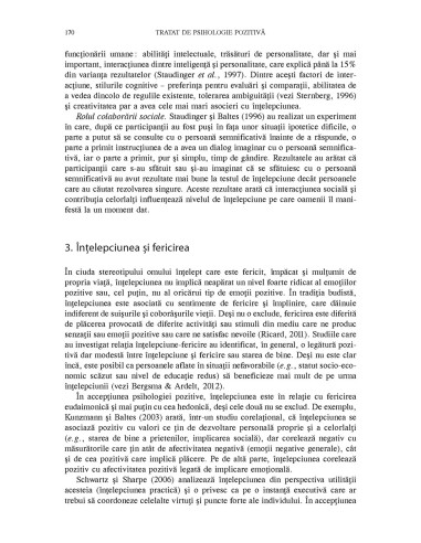 Tratat de psihologie pozitivă Tratat de psihologie pozitivă