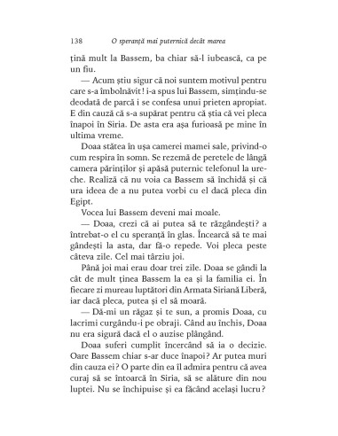 O speranţă mai puternică decît marea....