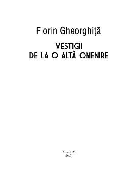 Vestigii de la o altă omenire