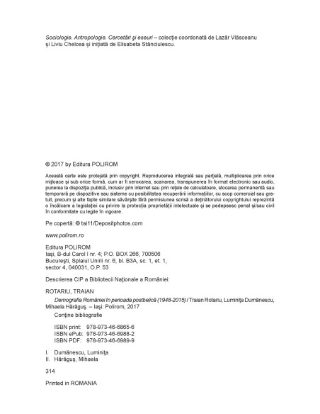 Demografia României în perioada postbelică (1948-2015)