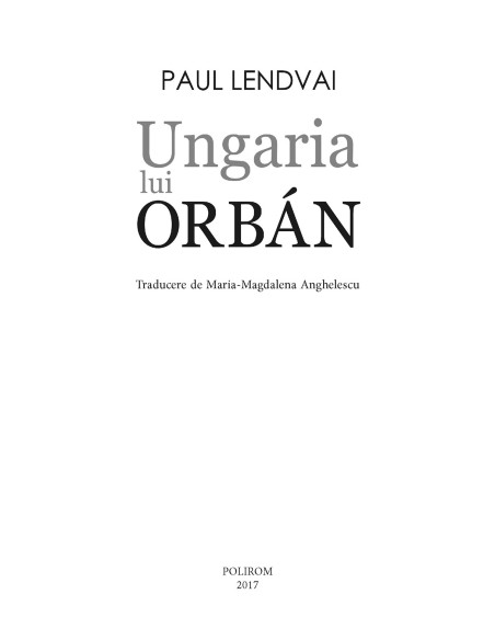 Ungaria lui Orbán