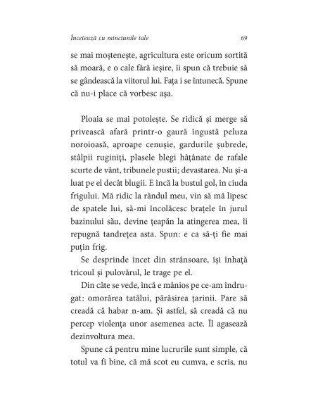 Încetează cu minciunile tale