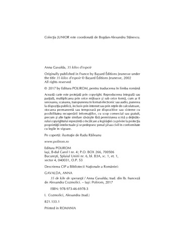 35 de kile de speranţă 35 de kile de speranţă