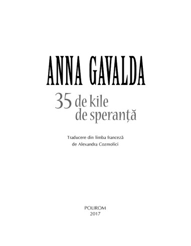 35 de kile de speranţă 35 de kile de speranţă
