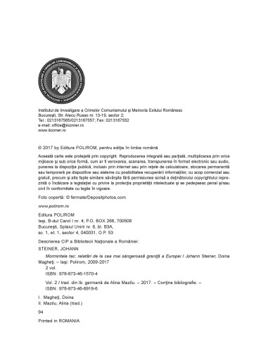 Mormintele tac. Relatări de la cea... Mormintele tac. Relatări de la cea...